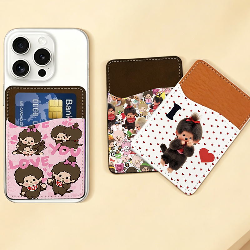 Card Top Loader - MONCHHICHI Phone Wallet Women Men PU